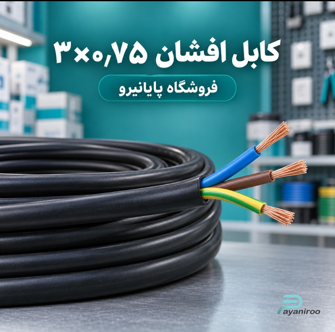 خرید و قیمت کابل افشان ۳×۰٫۷۵ افشارنژاد خراسان